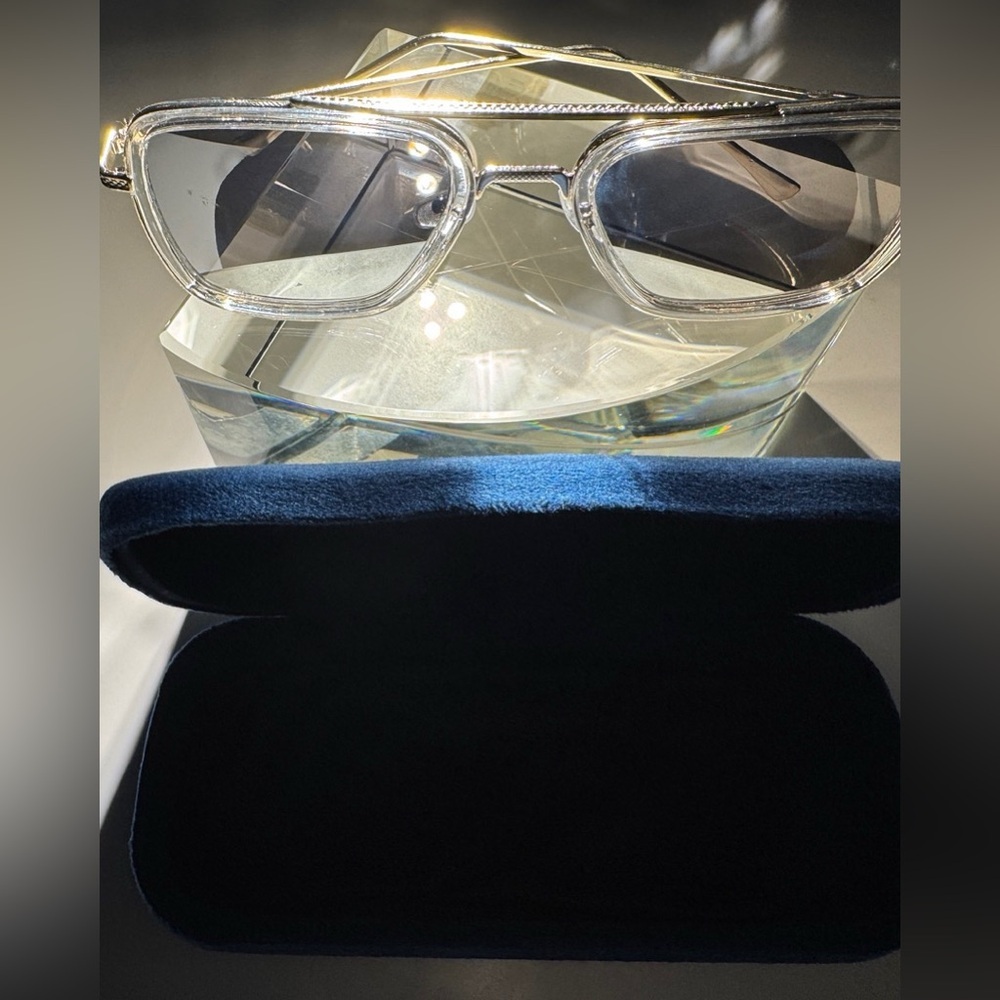 Glitz Clear Glasses with Navy Case